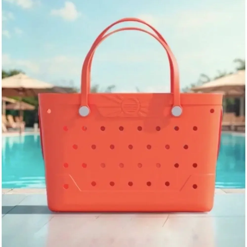 Beachcomber Bag Coral Pink NWT 13.6” X 9.6” X 19.1” - Picture 2 of 7